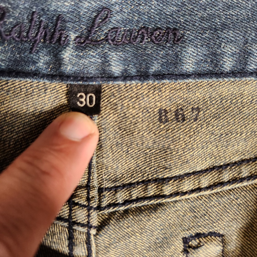 Ralph Lauren Jeans Women's 34X35 (Tag 30) Blue Flared Black Label 867 - Picture 8 of 16